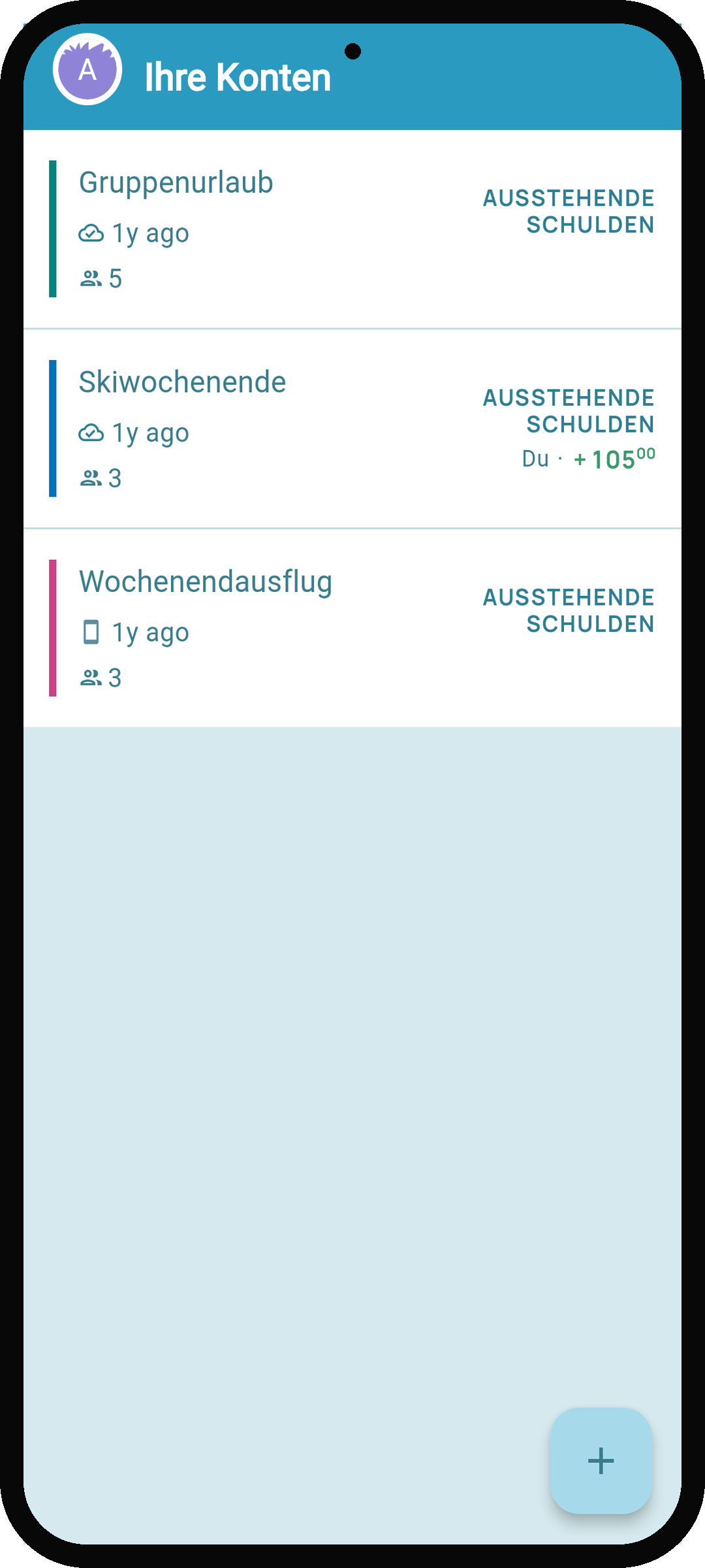 Ein Debtster-Konto erstellen und teilen